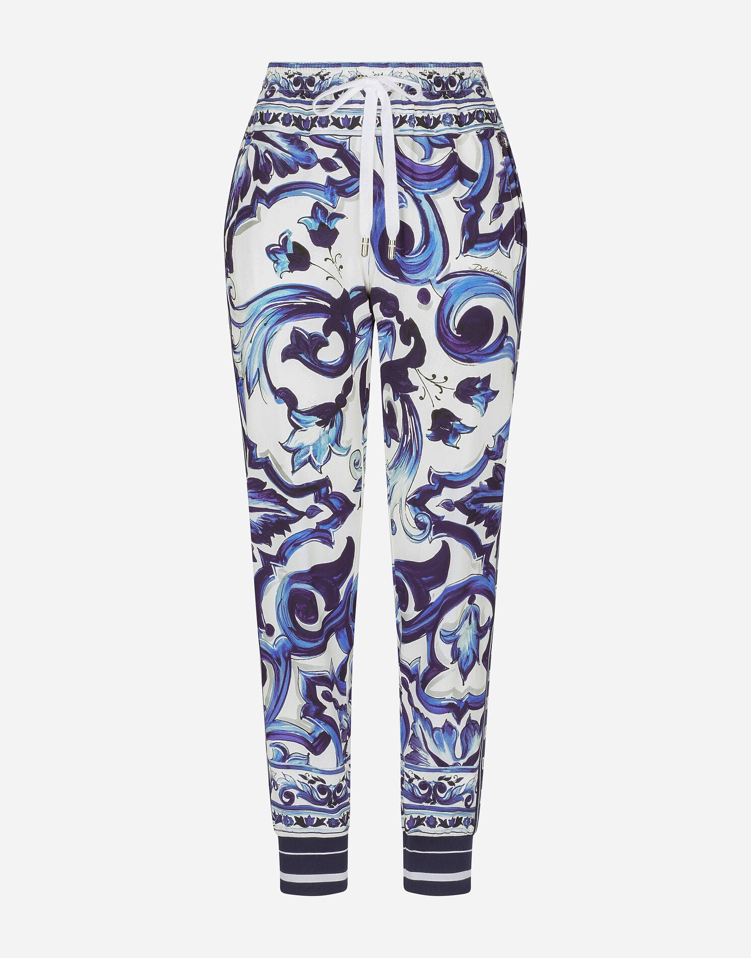 Dolce & Gabbana T Majolica-print cady jogging pants Size 38IT (S) – James  Collective