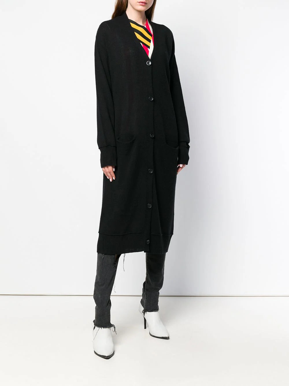 R13 Cashmere Long Length Cardigan In Black (Brand New Without Tags) - Size XS