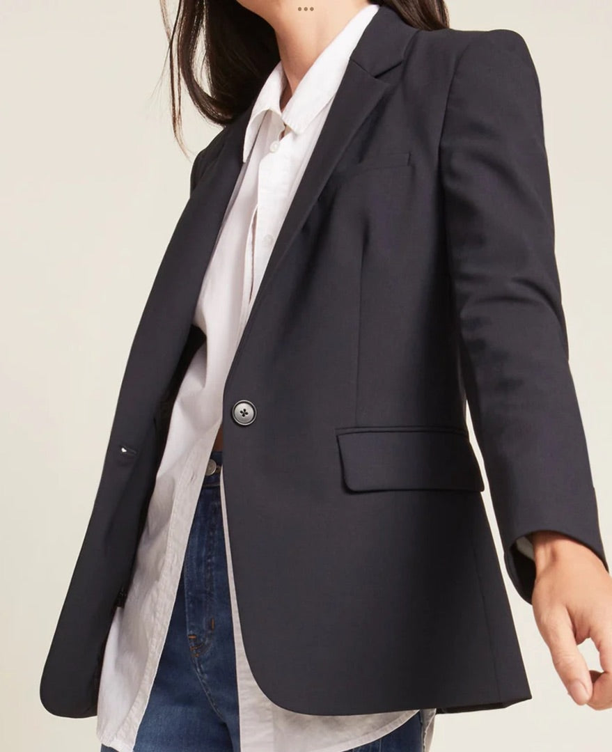 Veronica Beard Navy Dickey Jacket - Size 8