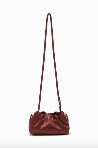 Ulla Johnson Remi Mini soft Clutch in Mahogany - BNWT