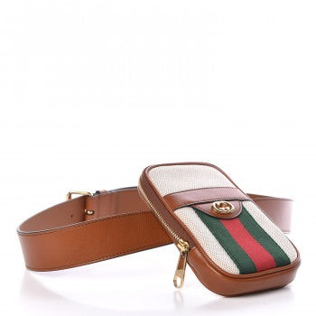 Gucci GG Vintage-Canvas Belted Phone Case Bag