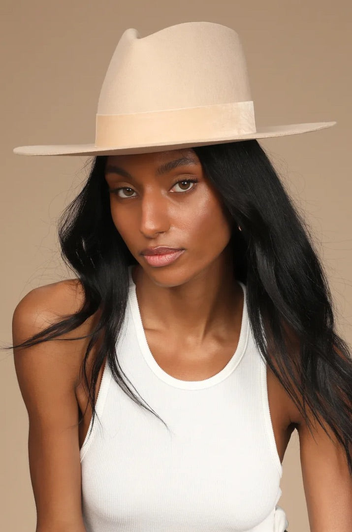 Lack of Color Benson Hat in Tri-Beige BNWT - Size 57CM