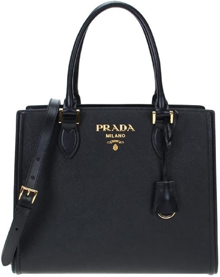 Prada Small Saffiano Galleria Crossbody in Black