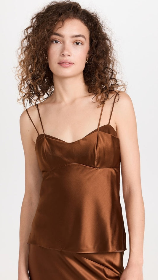 Veronica Beard Donita Cami in Dark Ochre - Size 4