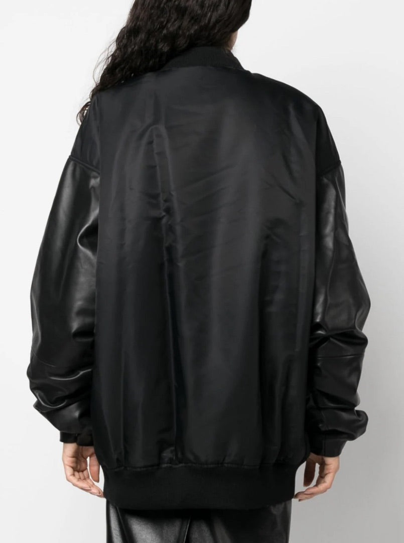 Rev Oversize High-Neck Bomber Jacket - Size 34 (Very Oversized. Best Suited for size M-XL)