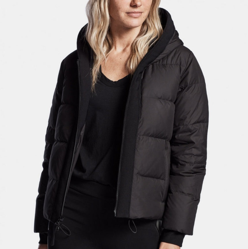 James Perse Y/Osemite Rib Panel Puffer Jacket - Size 2 (Fits like a Small)