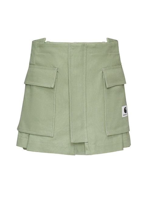 Sacai x Carhartt WIP Duck Skort in Light Green - Size 2