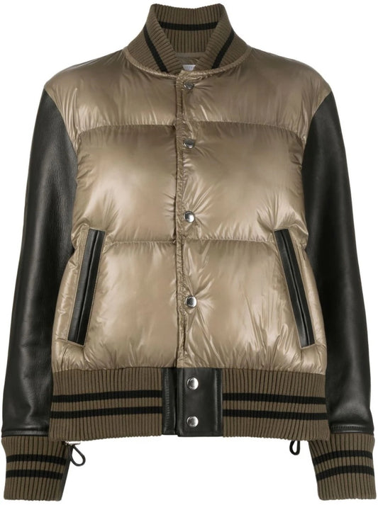 Sacai Panelled Quilted Bomber Jacket - Size 3