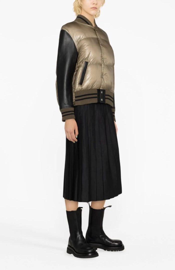 Sacai Panelled Quilted Bomber Jacket - Size 3