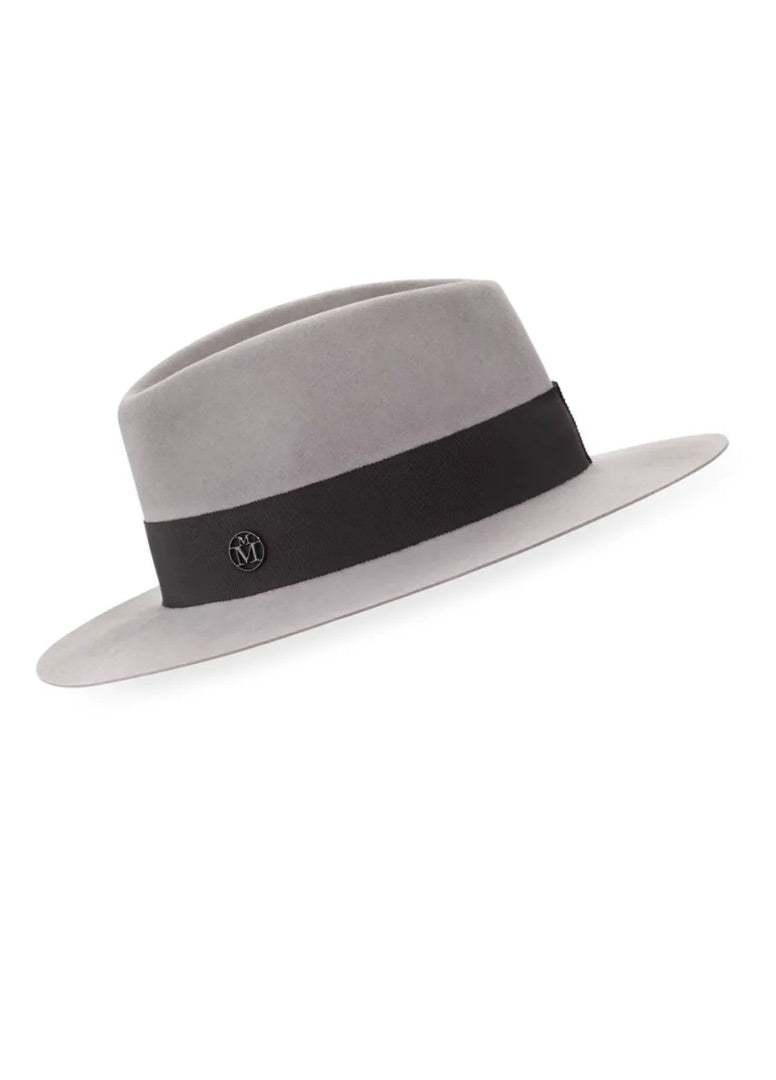 Michelle Mason Grey Felt Fedora