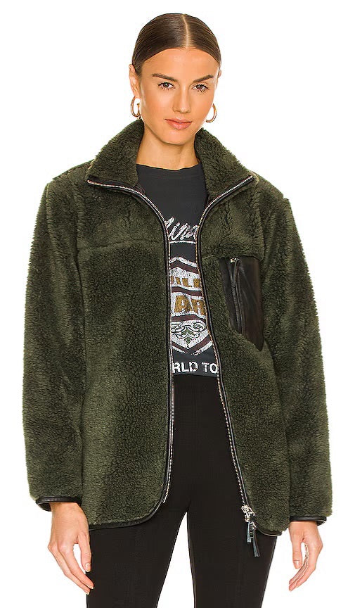 Anine Bing Ryder Jacket Green XS (oversized)