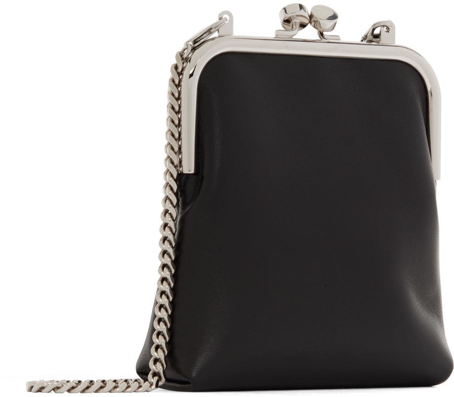 Saint Laurent Black Mini Charniere Coin Purse