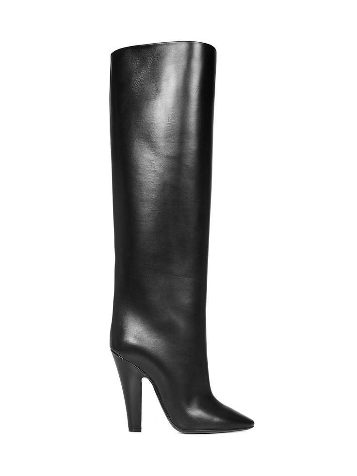 Saint Laurent 68 Tube Leather Knee-High Boots (Brand New) - Size 36