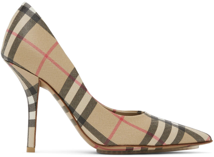 Burberry Vintage Check Aubri Pump Size 39